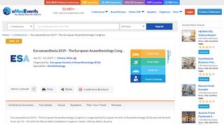 
                            3. ESA 2019 - Euroanaesthesia - The European Society of ... - eMedEvents