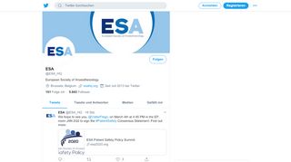 
                            7. ESA (@ESA_HQ) | Twitter