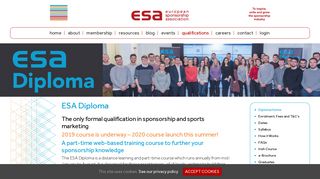 
                            10. ESA | ESA Diploma – European Sponsorship Association