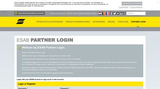 
                            2. ESAB Partner Login