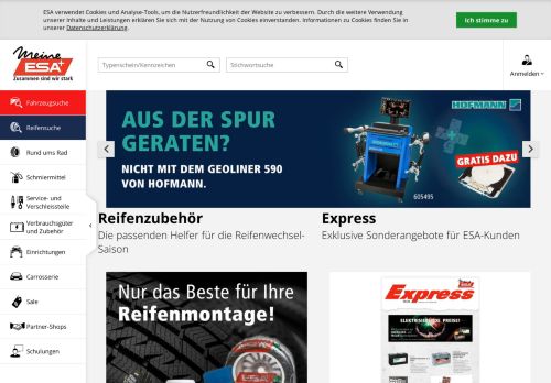 
                            8. esa.ch: Neu: Teile-App mit gleichem Login wie im eShop!