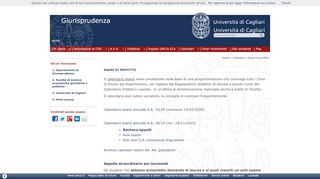 
                            6. Esami di profitto - Giurisprudenza - Università di Cagliari - Corsi - UniCa