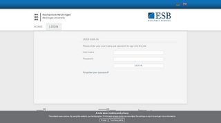 
                            12. ESB Absolventen: Login page