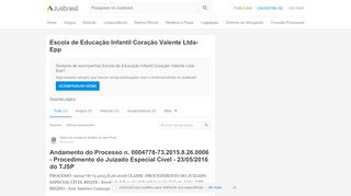 
                            5. Escola de Educação Infantil Coração Valente Ltda- Epp - JusBrasil