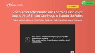 
                            3. Escola de Feltro: Curso Online de Artesanato em Feltro - 100% em ...