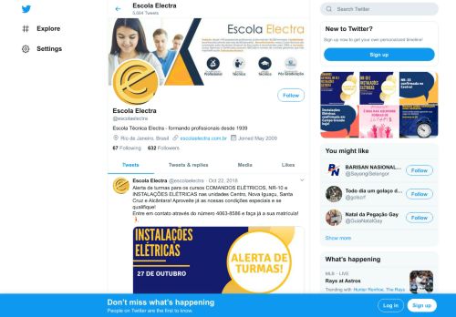 
                            3. Escola Electra (@escolaelectra) | Twitter