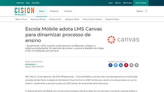 
                            5. Escola Móbile adota LMS Canvas para dinamizar processo de ensino ...