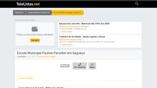 
                            13. Escola Municipal Pauline Parucker em Saguaçu - Escolas Públicas ...