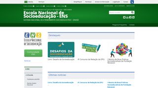 
                            3. Escola Nacional de Socioeducação - Página inicial