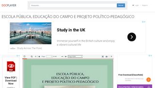 
                            11. escola pública, educação do campo e projeto ... - DocPlayer.com.br