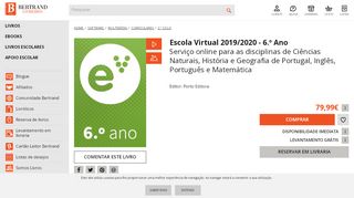 
                            11. Escola Virtual 2018/2019 - 6.º Ano - Multimédia - Bertrand