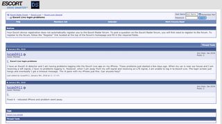 
                            6. Escort Live login problems - Escort Radar Forum