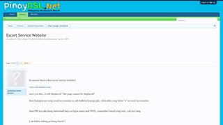 
                            11. Escort Service Website | PinoyDSL.Net