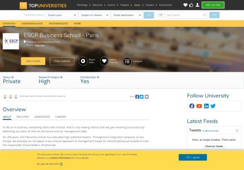 
                            12. ESCP Europe Business School | Top Universities