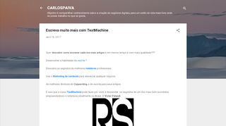 
                            5. Escreva muito mais com TextMachine - carlospaiva