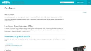 
                            13. Escribanos - Arba | Agencia de Recaudación de la Provincia de ...