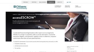 
                            8. Escrow Expertise from Citizens Commercial Banking - Citizens Bank