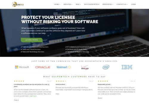 
                            11. EscrowTech: Software and Source Code Escrow Services