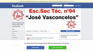 
                            12. Escuela Secundaria Técnica N94 José Vasconcelos - Inicio | Facebook