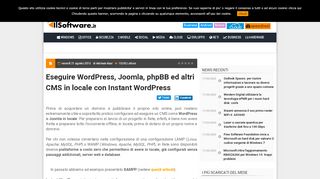 
                            13. Eseguire WordPress, Joomla, phpBB ed altri CMS in locale con Instant ...