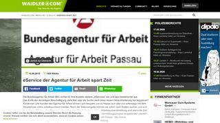 
                            5. eService der Agentur für Arbeit spart Zeit | WAIDLER.COM