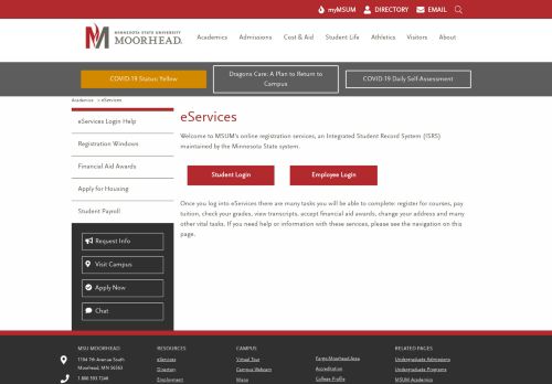 
                            9. eServices at Minnesota State University Moorhead