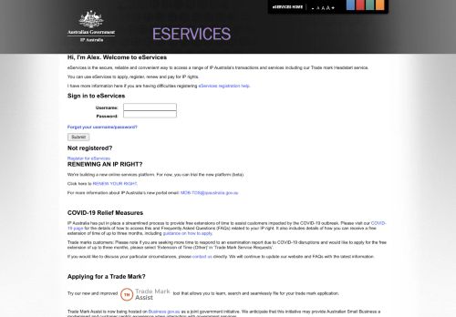 
                            3. eServices - IPA eServices (Login)