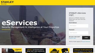 
                            12. eServices Login - STANLEY Security