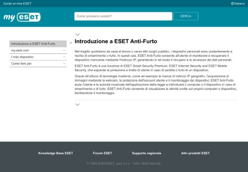 
                            3. ESET Anti-Furto - ESET Online help