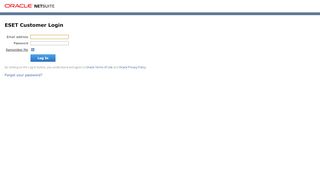 
                            6. ESET Customer Login - NetSuite