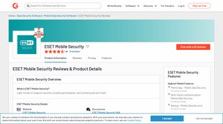 
                            12. ESET Mobile Security Reviews 2018 | G2 Crowd