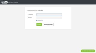 
                            4. ESET Partnerportaal. Inloggen