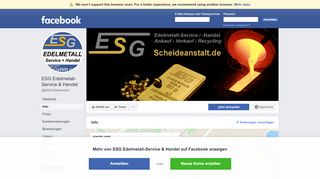 
                            13. ESG Edelmetall-Service & Handel - Info | Facebook