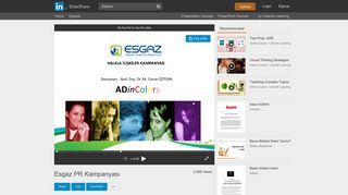 
                            5. Esgaz PR Kampanyası - SlideShare