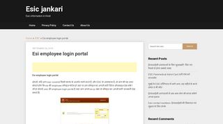 
                            10. Esi employee login portal | Esic jankari - Esic जानकारी