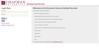 
                            12. ESI Experiment Recruiter » Login