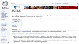 
                            4. ESign (India) - Wikipedia