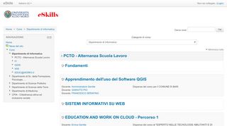 
                            4. eSkills: Dipartimento di Informatica