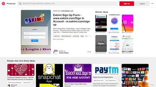 
                            10. Eskimi Sign Up Form - www.eskimi.com/Sign In Account - m ... - Pinterest