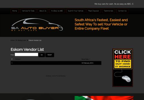 
                            13. Eskom Vendor List - SA Auto Buyer