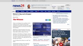 
                            6. Eskom's big coal whopper | News24