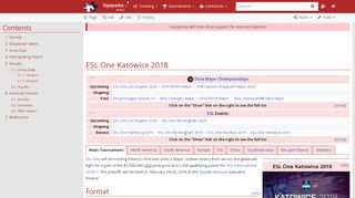 
                            11. ESL One Katowice 2018 - Liquipedia Dota 2 Wiki