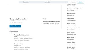 
                            11. Esmeraldo Fernandes - Técnico, Sistema Inofrota - Inosat | LinkedIn