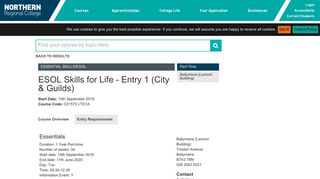 
                            10. ESOL Skills for Life - Entry 1 (City & Guilds) - Essential Skills/ESOL at ...