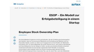 
                            7. ESOP – Ein Modell zur Erfolgsbeteiligung in einem Startup - artax