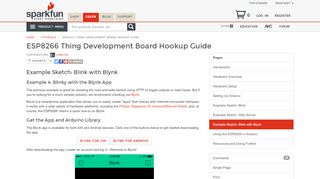 
                            4. ESP8266 Thing Development Board Hookup Guide - learn.sparkfun.com