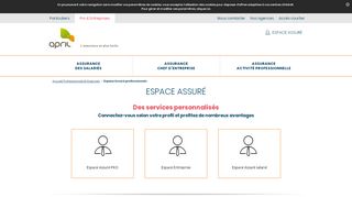 
                            9. Espace Assuré professionnels | APRIL - Pro