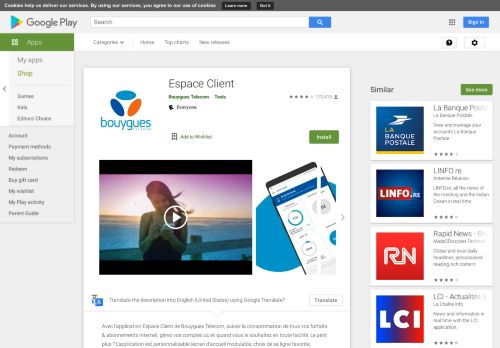 
                            6. Espace Client – Applications sur Google Play