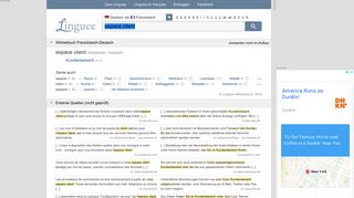 
                            9. espace client - Deutsch-Übersetzung – Linguee Wörterbuch