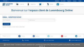 
                            2. Espace client - Luxembourg Online